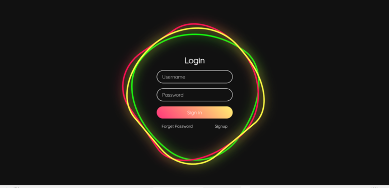 Animated Login Form